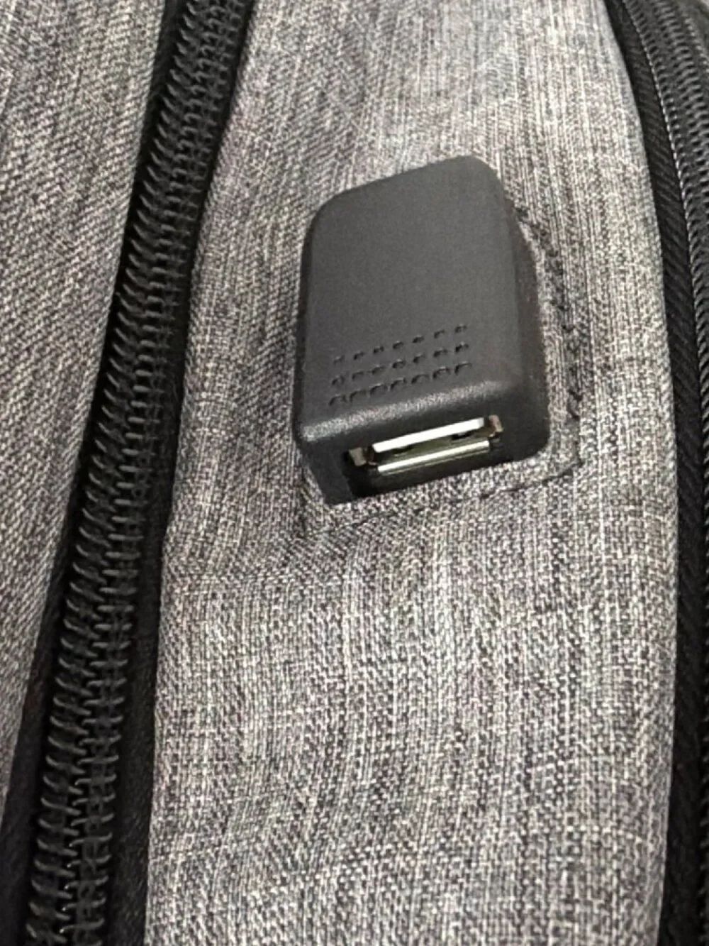Matein Gray Anti-Theft Slim Travel Laptop Backpack - Picture 4 of 15